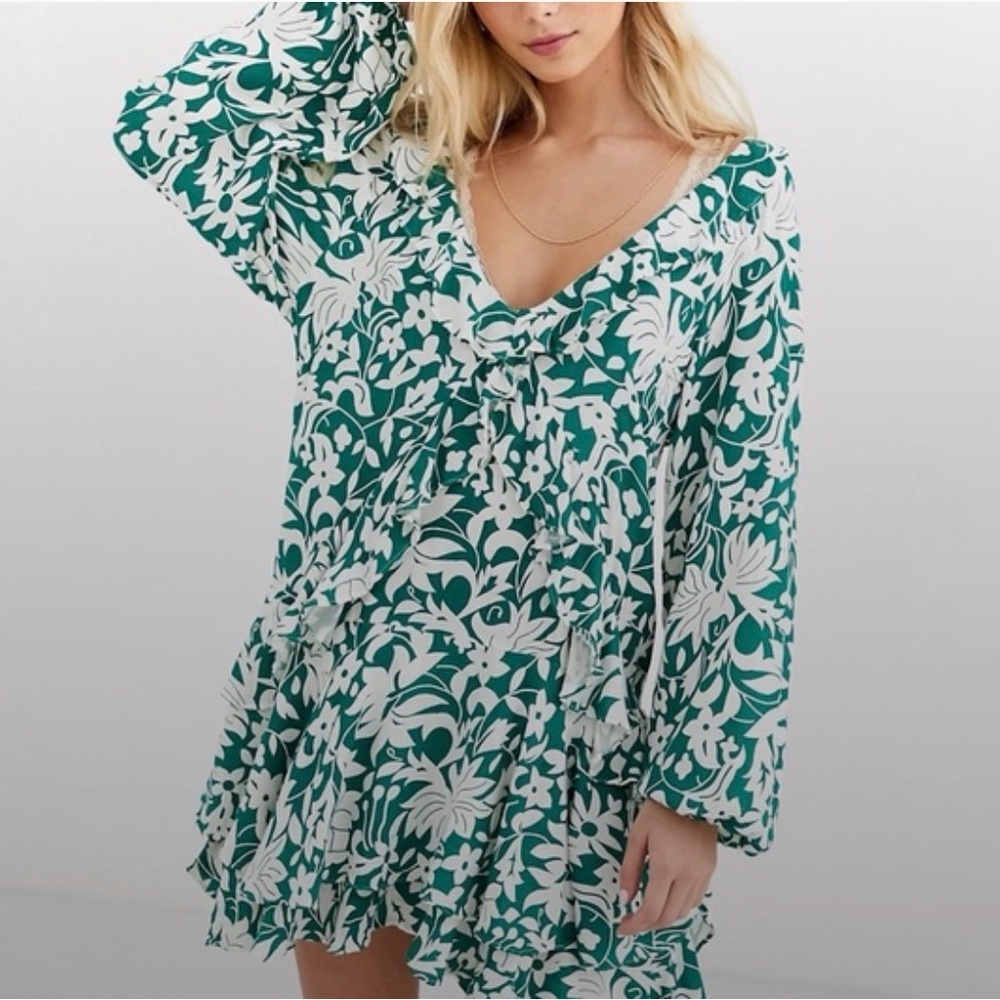 FREE PEOPLE Rebecca Ruffle Dress